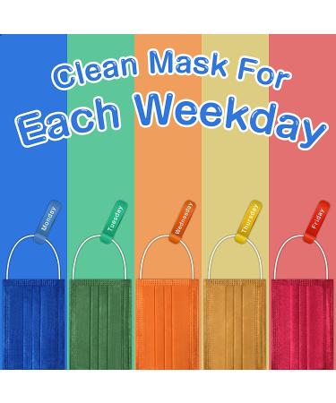 Kids Face Mask Individually Wrapped - 50PCS Multicolored Disposable Masks for Boys and Girls - 3-ply, Children's Size for Childcare and School - Daily Use, 5 Colours - Dark Multicolor - Buy Online on GoSupps.com
