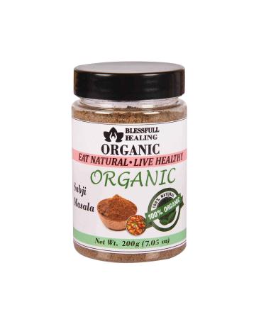 Blessfull Healing Organic Sabji Masala 200 Gram Airtight Container (Packing May Vary) 200 Gram 7.05 oz