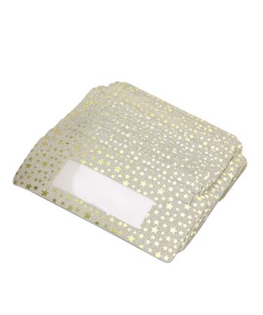 20 Pcs Eyelash Packaging Storage Box 5 Colors Empty False Eyelashes Paper Box Organizer for Home Makeup DIY Organizer Case(Yellow)
