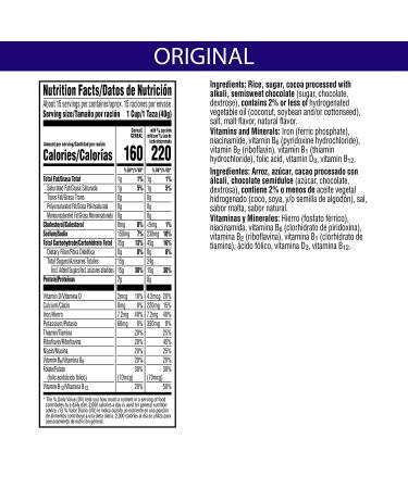 Cocoa Krispies Breakfast Cereal Family Size 22.4oz Box (Pack of 6) - Low Fat & Delicious - Buy Online on GoSupps.com