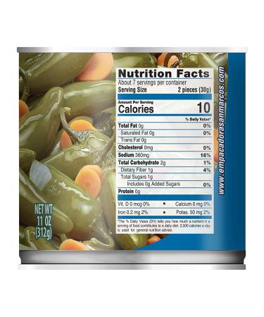 San Marcos Whole Jalape o 11 Oz - Pack of 12 | Authentic Flavor in 11 Ounce Jar - Buy Online on GoSupps.com