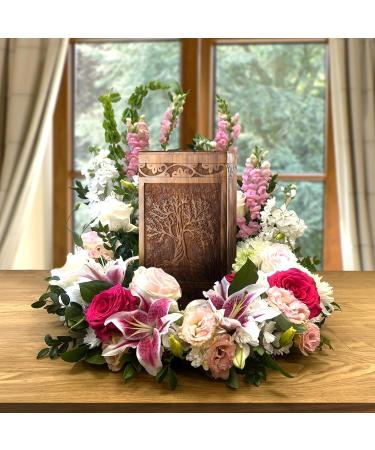 INTAJ Handmade Rosewood Urn for Human Ashes - Tree of Life Wooden Urns Hand-Crafted - Funeral Cremation Urn for Ashes (Adult (250 Cu/in) Rosewood Tree) Adult (250 Cu/In) Rosewood Tree - Buy Online on GoSupps.com