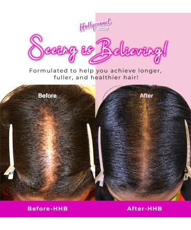 Hollywood Hair Bar Hair Oil Regrowth Serum - Extra-Strength All-Natural Essential Oils | 2 oz Squeeze Bottle for Thicker Hair - Buy Online on GoSupps.com
