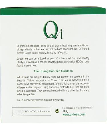 Qi Teas Organic Green 80 Teabags (Pack of 5 Total 400 Teabags) - Buy Online on GoSupps.com