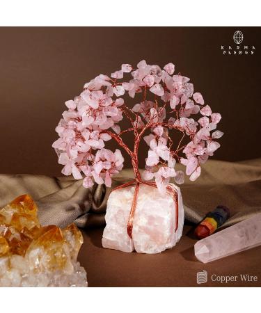 Rose Quartz Crystal Trees for Home & Office Decor | Chakra Healing & Positive Energy | Unique Spiritual Gifts for Women & Moms - Buy Online on GoSupps.com