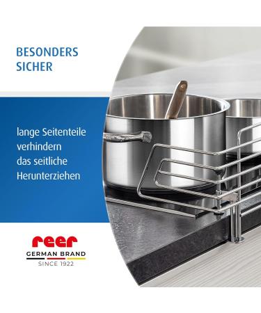 Reer Stove Guard CLASSIC - Stainless Steel Extra Safe Kitchen Clamp Fits 99% of Kitchens Silver Version 2022 - International Shipping Available - Buy Online on GoSupps.com