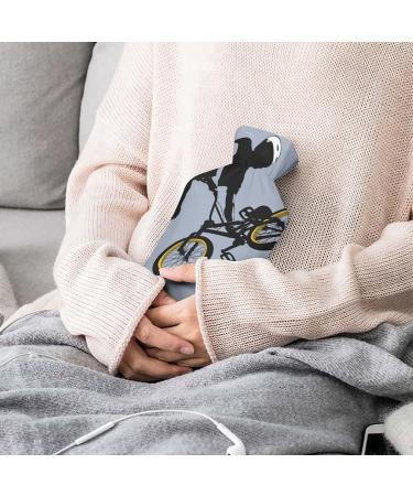Hot Water Bottle with Lid - Motocross Motorcycle Rubber for Pain Relief Cramps & Therapy - Buy Online on GoSupps.com