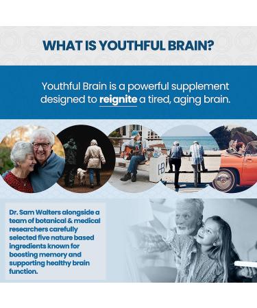 Vitality Now Youthful Brain 4-Bottle Bundle - Memory & Brain Health Support Supplement - Bacopa Monnieri, Ginkgo Biloba, B12 - 240-Day Supply - 960 Capsules - Buy Online on GoSupps.com