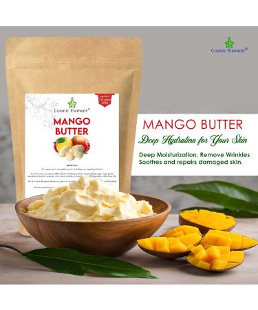 100% Pure Mango Butter - Unscented & Hexane-Free - Ideal for Soap & Lotion Recipes - Moisturizing with Vitamins A C & E - 4 Oz (Pack of 1 - Buy Online on GoSupps.com