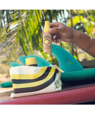 Sun Bum Hair Care Travel Essentials Kit | Revitalizing Shampoo Conditioner & 3-in-1 Leave In Treatment | Aloha Collection Pouch | International Shipping Available - Buy Online on GoSupps.com