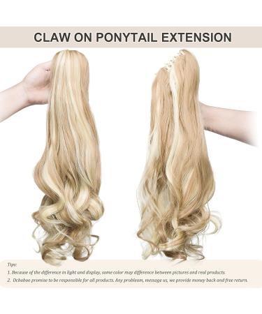 Dcbaboo Ponytail Extension Curly 18inch Claw Clip in Ponytail Hair Extensions Long Wavy Synthetic Pony tails Natural Wave One Piece Hairpiece Fake Ponytail for Women Sandy Blonde/Bleach Blonde 18 inch 140g Sandy Blonde/Bleach Blonde - Buy Online on GoSupps.com