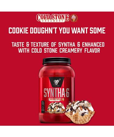 BSN Syntha-6 Cookie Dough Protein Powder - Cold Stone Creamery Flavor, 2.59 lb - Buy Online on GoSupps.com