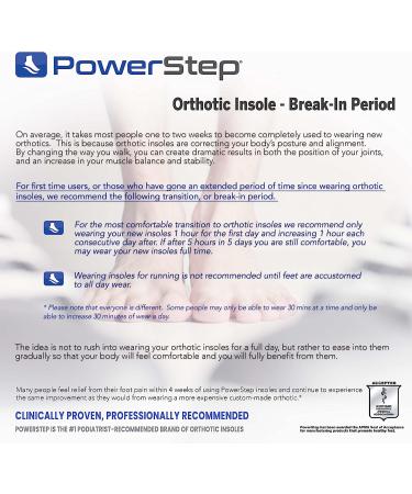 Powerstep Pulse Performance Running Insoles - Men's Size 12-13 - Orthotic Arch Support Inserts for Plantar Fasciitis, Over Pronation, Heel & Foot Pain Relief - Buy Online on GoSupps.com