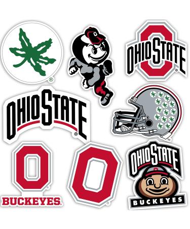 The Ohio State University Sticker OSU Buckeyes Stickers Vinyl Decals Laptop Water Bottle Car Scrapbook T2 (Type 2)