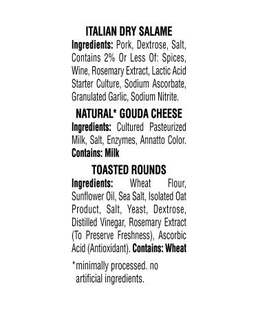 Hillshire Snacking Small Plates - Italian Dry Salami and Gouda Cheese (Single Serve) - Buy Online on GoSupps.com