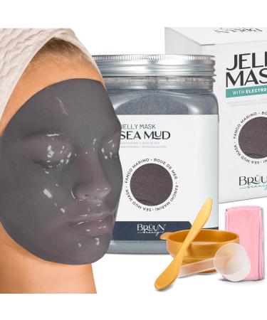 BR UN Peel Off Jelly Masks Premium Hydro Jelly Mask Sea Mud | 652g Face Masks Beauty Facial Care - Buy Online on GoSupps.com