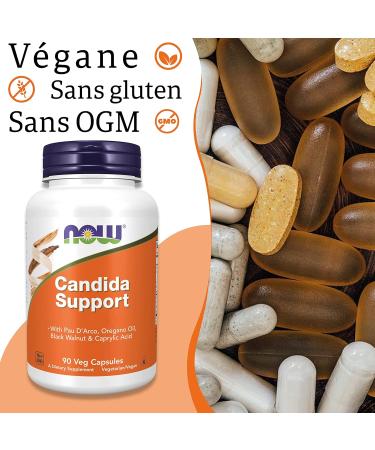 Now Foods Candida Support with Oregano Oil Food Supplement 90 Vegan Lab Tested Soy Free Gluten Free Non-GMO - Buy Online on GoSupps.com