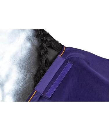 Marengos by Bucas 1200D Irish Turnout Blanket | Waterproof Rain & Transition Ceiling | Blue/Orange 125cm | Durable Outdoor Horse Cover - Buy Online on GoSupps.com