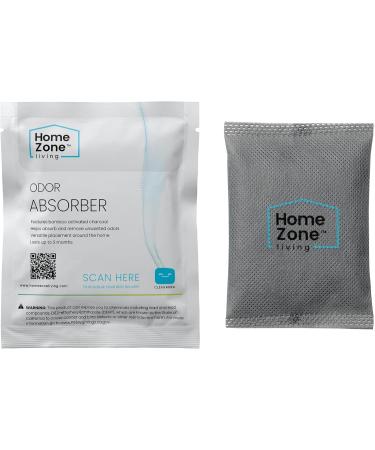 Home Zone Living CleanAura Deodorizing Bamboo Activated Carbon Filter Bags - 4 Pack | Eco-Friendly Odor Eliminator for Home & Travel - Buy Online on GoSupps.com