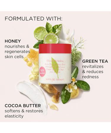 Elizabeth Arden Green Tea Strawberry Basil Honey Drops Body Cream Hydrating Lightweight Moisturizer for Skin Care 16.9 fl oz - Buy Online on GoSupps.com