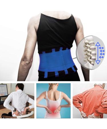 Kutikot Back Brace & Support Belt for Men & Women - Adjustable Waist Trimmer Lumbar Support for Pain Relief (XL) - Buy Online on GoSupps.com