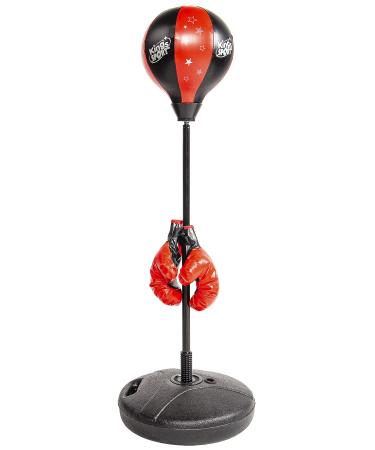 BalanceFrom Punching Bag with Base for Kids 3-10 Easy to Assemble with Boxing Gloves Style #1