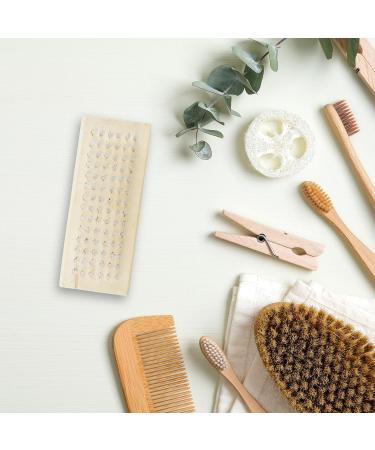 Relaxdays Wooden Nail Brush Set - 15 Double-Sided Hand Brushes with Hard Bristles for Hands & Nails - Natural Care - Buy Online on GoSupps.com