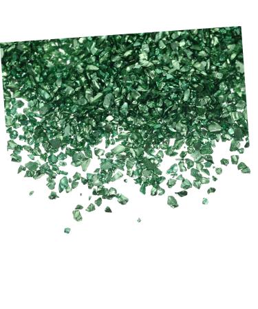 Anneome 1 Glass Chip Nail Crushed Glass Epoxy Filling Shiny Nail Stickers DIY Glass Fillers Epoxy Charms Nail Art Rhinestones Manicure Charm Nail Art Accessories Manicure Fillers 0.5X0.3cm Green