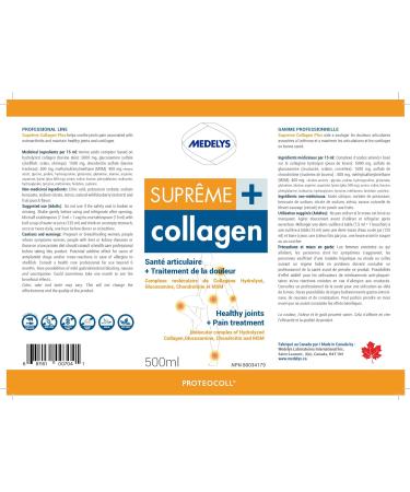 Medelys Supreme liquid Collagen Plus for Healthy joints Hair and Skin - Hydrolyzed For Better Absorption -500 ml - Buy Online on GoSupps.com