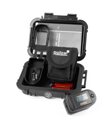 Pulse Oximeter PULOX PO-200 | OLED Display | Black | International Shipping | PZN: 3314928 - Buy Online on GoSupps.com
