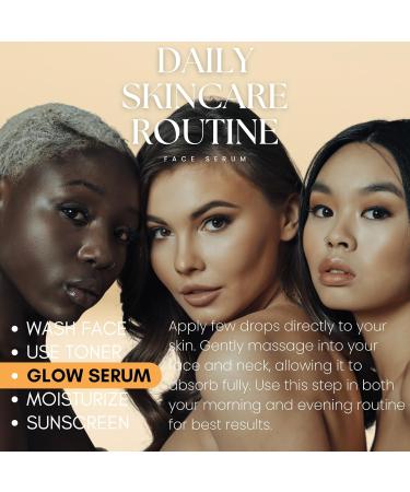 Glow Renewal 20% Vitamin C Serum - Brightening & Anti-Aging Face & Eye Formula with Hyaluronic Acid - Even Skin Tone Reduce Fine Lines & Dark Spots - 1 oz - Buy Online on GoSupps.com