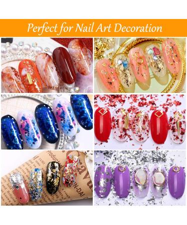 Gilding Flakes Set - Gold Foil for Resin Art, Painting, Crafts & Nail Art - 9 Boxes Metallic Flakes - Buy Online on GoSupps.com