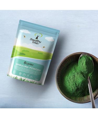 Certified Organic Spirulina Powder (500g) for Vegan Juices & Smoothies - High in Vitamin B12, Magnesium, Protein, Iron, & Calcium - by TheHealthyTree Company - Buy Online on GoSupps.com