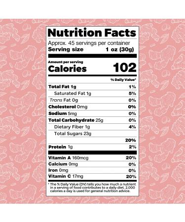 Fuel by Nature Dried & Crystallized Ginger 3 lb - High Energy Healthy Snack - Bulk Candied Ginger for Snacking - Buy Online on GoSupps.com