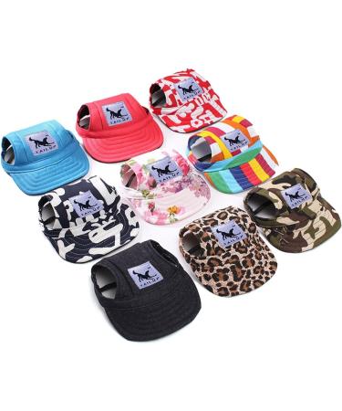 Bbeart Pet Hat for Medium & Large Dogs - Leisure Visier Baseball Sun Hat with Ear Holes & Chin Straps (L Leopard) - Ultimate Sports Cap - Buy Online on GoSupps.com