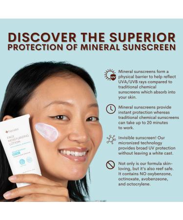 Shop Hanalei Face Moisturizer SPF 50+ | Mineral Sunscreen with Zinc Oxide | Invisible Finish & No White Cast | Vegan Cruelty-Free Fragrance-Free | 1.7 Fl. Oz Worldwide Shipping - Buy Online on GoSupps.com