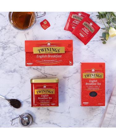 Twining English Breakfast Black Tea - Premium Loose Leaf 100g - Sourced from Sri Lanka & India - Buy Online on GoSupps.com