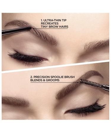 L'Oreal Paris Brow Stylist Dark Brunette Definer Pencil - Precise and Natural Brow Definition - Buy Online on GoSupps.com