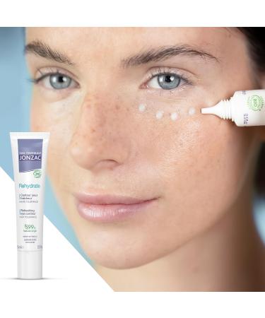Rehydrate Organic Eye Contour Cream - Soothing Hydration Hyaluronic Acid Dark Circles Sensitive Skin - 0.5 Fl Oz - Buy Online on GoSupps.com