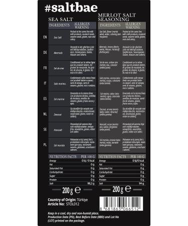 SaltBae Duo Pack Salt Seasonings - 2 High Quality Salt Seasonings for any Cook or Master Grillardin - Ideal as a BBQ Party Gift Set - Buy Online on GoSupps.com