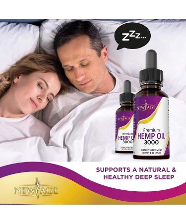 New Age Hemp Oil - 3000mg (Pack of 2) - All Natural, USA Grown & Made - Buy Online on GoSupps.com
