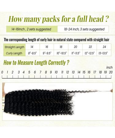 Kinky Curly Tape in Hair Extensions for Black Women - 16 Inch 50G/Pack - Buy Online on GoSupps.com