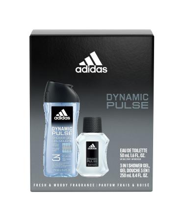 adidas Dynamic Pulse 2 Piece Gift Set Notes of Mint Apple and Wood Men's Fragrance Long Lasting Sporty Fragrance 10.1 Fl Oz (Pack of 1) Cedar Mint Peppermint - Buy Online on GoSupps.com