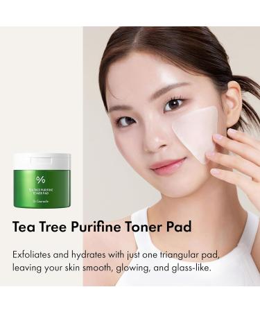 Dr.Ceuracle Tea Tree Purifine Toner Pad - Korean Skincare Mild Exfoliating and Pore Care Double-Textured Face Pads with PHA Zinc PCA Niacinamide (60 Pads) - Buy Online on GoSupps.com