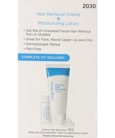 Sally Hansen Hair Removal Cream for Face - 2 Piece Kit | Fast & Gentle Facial Hair Removal - Buy Online on GoSupps.com
