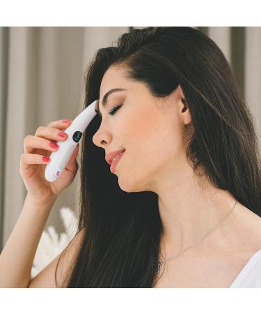 Ellixi 3-in-1 Vibrating Eye Massager Wand | Dark Circle & Puffiness Remover | Red Light Therapy for Cell Repair - Buy Online on GoSupps.com