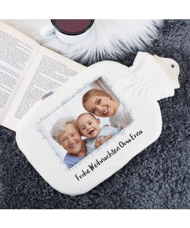 Herz & Heim Personalized Hot Water Bottle | Washable Cover | Unique Gift Ideas | Shop Internationally - Buy Online on GoSupps.com