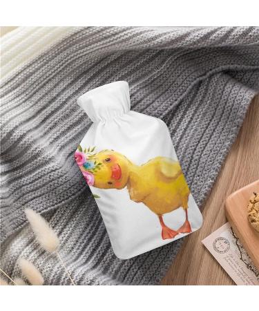 Little Duck Hot Water Bottle with Plush Cover - Hand Warmer for Adults & Kids | 26.5x15.3cm - International Shipping Available - Buy Online on GoSupps.com