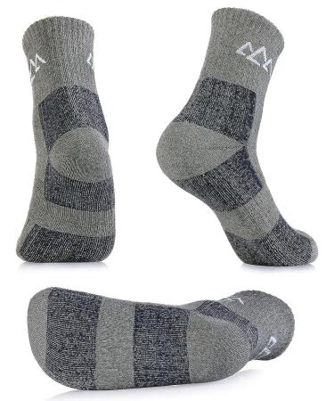 Innotree 3 Pack Men's Full Cushioned Hiking Walking Socks - Quarter Crew Socks for Men - Buy Online on GoSupps.com