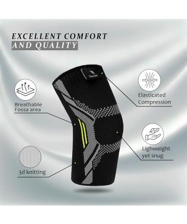 VEROLO Elbow Brace - Pack of 2 Compression Arm Sleeves for Men & Women | Tennis Elbow Support & Pain Relief | Large Black Weightlifting Elbow Sleeve - Buy Online on GoSupps.com